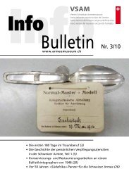 Bulletin Nr. 3/10 - Verein Schweizer Armeemuseum