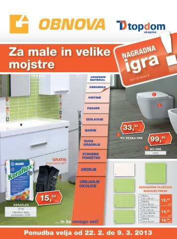 Izšel je nov akcijski katalog - OBNOVA