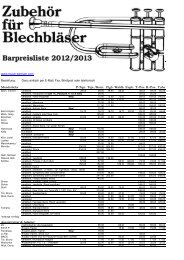 Mundstücke P-Trpt. Trpt./Korn. Flgh. Waldh. Euph. T.-Pos. B.-Pos ...