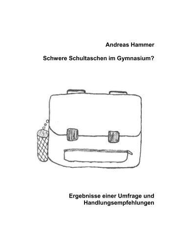 Schwere Schultaschen im Gymnasium - Gesunde Schule