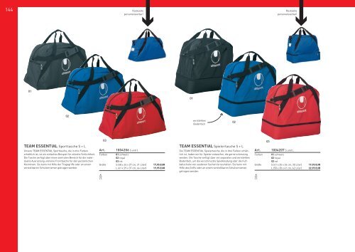 Uhlsport Taschen Katalog 2011