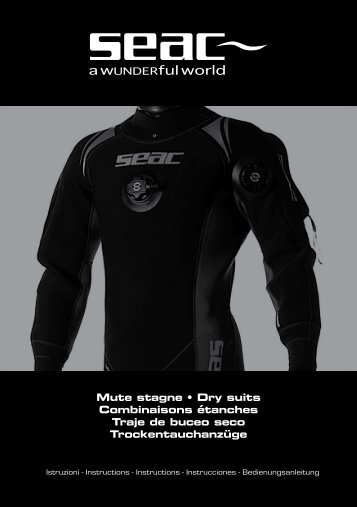 Mute stagne • Dry suits Combinaisons étanches Traje de buceo ...