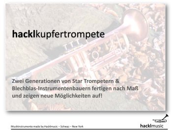 Kupfertrompete ‐ H&H 09 Kupfer Classic - Hacklmusic