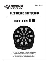Black Triumph Sports 20-1004 15-Inch Cricket ACE-400 Dartboard Target