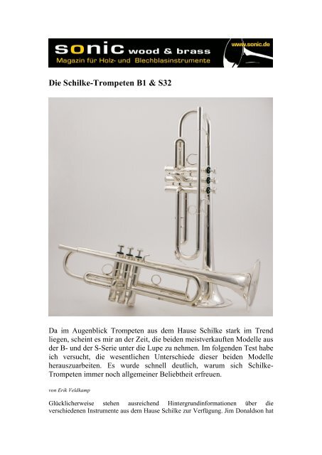 Die Schilke-Trompeten B1 & S32 - Erik Veldkamp