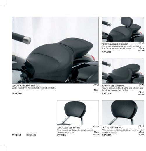 Adjustable Rider Backrest - Triumph Bollenstreek