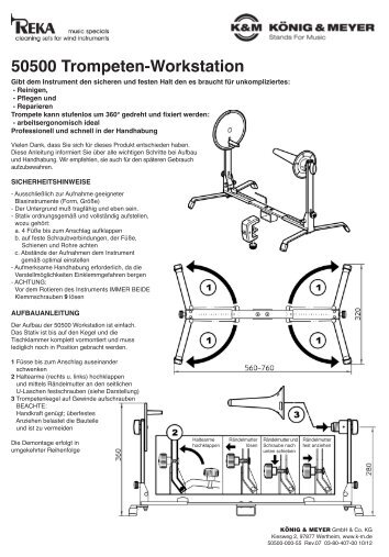 50500 Trompeten-Workstation_18880 Keyboard ... - König & Meyer