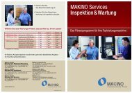 MAKINO Services Inspektion&Wartung