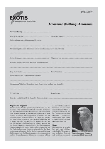 Amazonen, Nr. 5/09 (PDF) - Exotis