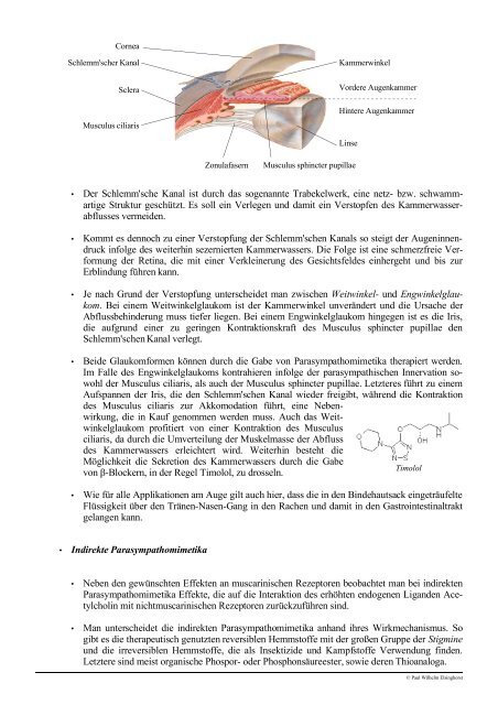 Pharmakologischer Demonstrationskurs