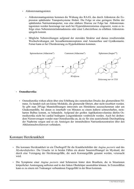 Pharmakologischer Demonstrationskurs