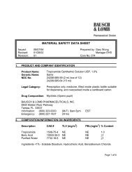 Tropicamide Ophthalmic Solution USP, 1.0% - Bausch + Lomb