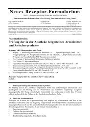 Neues Rezeptur-Formularium - Govi-Verlag
