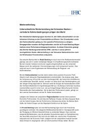 Medienmitteilung Unterschiedliche Wertentwicklung bei ... - IFBC