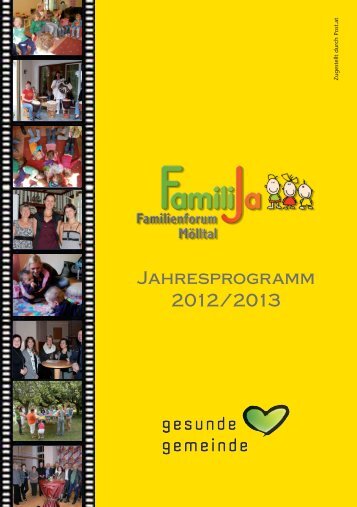 Jahresprogramm 2012/2013 - Familienforum MÃ¶lltal