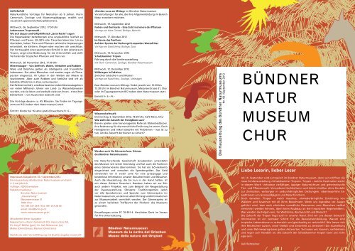 Ausgabe Nr. 43 September 2012 - Bündner Naturmuseum