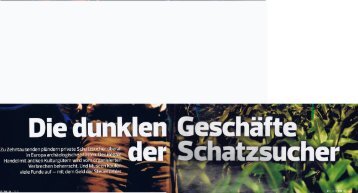 Die dunklen Geschäfte der Schatzsucher – wie ... - Anke Dörrzapf