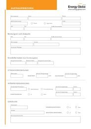 Aufnahmebogen Energieausweis - ENERGY GLOBE Portal