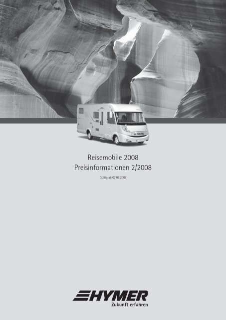 Preisliste Fendt Mobil T K Preise 1/08 Preise Reisemobile 2008 Wohnmobil Auto 