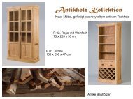 Antikholz Kollektion - HOLZTRAUM Massivholzmöbel