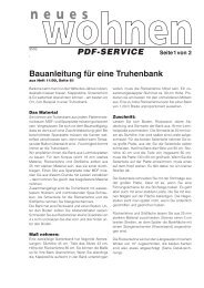 Bauanleitung für eine Truhenbank PDF-SERVICE - Living at Home