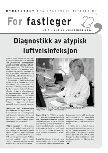 For fastleger-05-2006 - Sykehuset Østfold