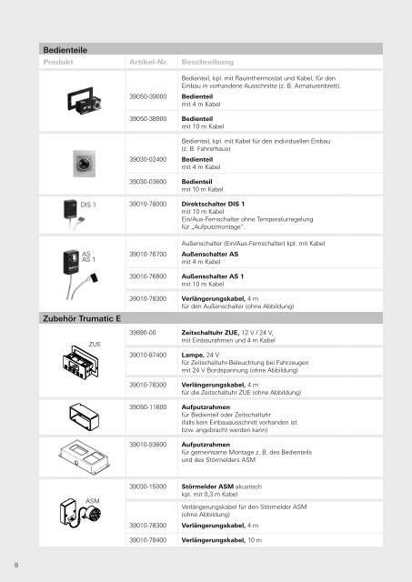 Produktkatalog LKW - Truma Gerätetechnik GmbH & Co. KG