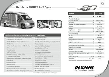 Preisliste/Technische Daten Reisemobile EIGHTY I – T ... - Dethleffs