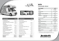 Preisliste/Technische Daten AlPa (240 KB) - Dethleffs