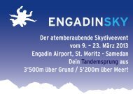 Flyer Engadinsky - Engadin Airport