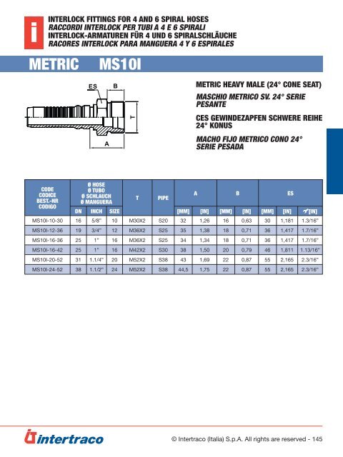 INTERTRACO 730 - CATALOGO 2PZ