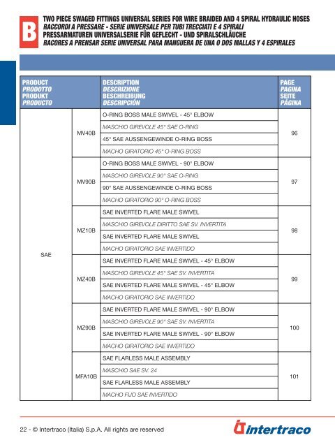 INTERTRACO 730 - CATALOGO 2PZ