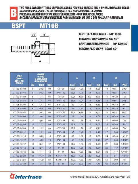 INTERTRACO 730 - CATALOGO 2PZ