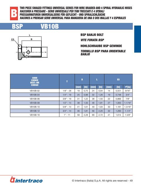 INTERTRACO 730 - CATALOGO 2PZ