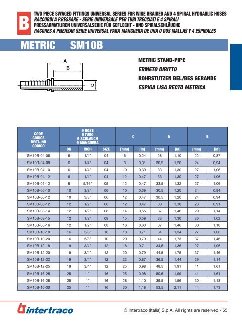 INTERTRACO 730 - CATALOGO 2PZ