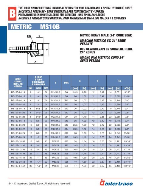 INTERTRACO 730 - CATALOGO 2PZ