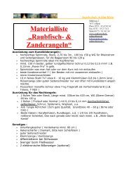 Materialliste „Raubfisch- & Zanderangeln“ - Fischereiverein ...