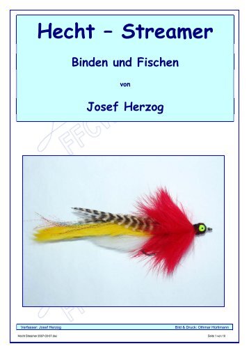 Hecht–Streamer, Binden und Fischen von Josef Herzog - ffcwl