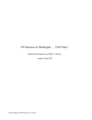 VN Detective en Thrillergids ... 15446 titels - Liacs