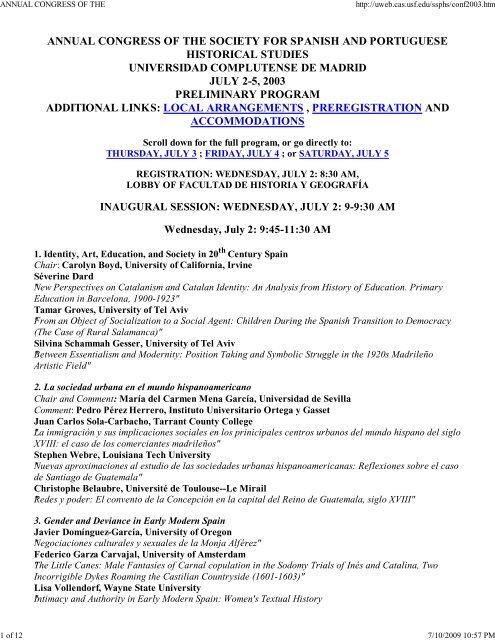 annual congress of the - Association for Spanish and Portuguese ...