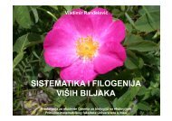 SISTEMATIKA I FILOGENIJA VIŠIH BILJAKA - Prirodno
