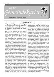 Gemeindekurier - Gemeinde Nobitz