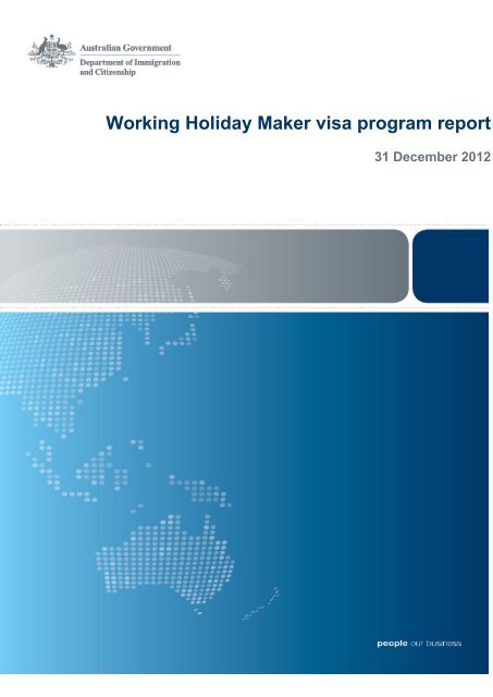 Working Holiday Maker visa program report