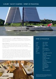 LUXURY YACHT CHARTER – SPIRIT OF PHANTOM - Oyster Yachts