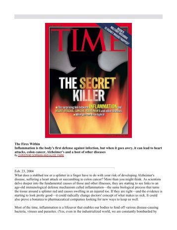 Time Article "The Secret Killer" - Sanamedica.it