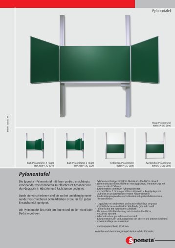 Pylonentafel - Sponeta