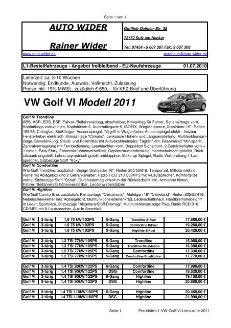 Golf 4 Getränkehalter im G3 