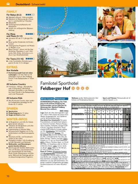 TUI - Schöne Ferien: Winter für Familien - Winter 2011 ... - Letenky.sk