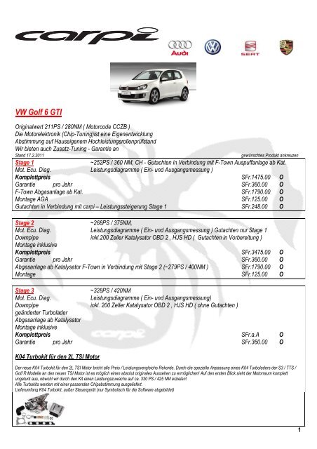 VW Golf 6 GTI - Carpi Tuning