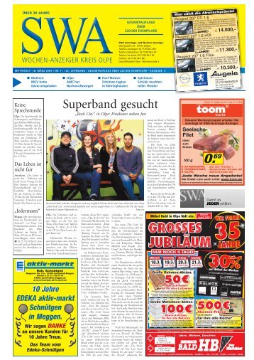 Superband gesucht - Siegerländer Wochen-Anzeiger